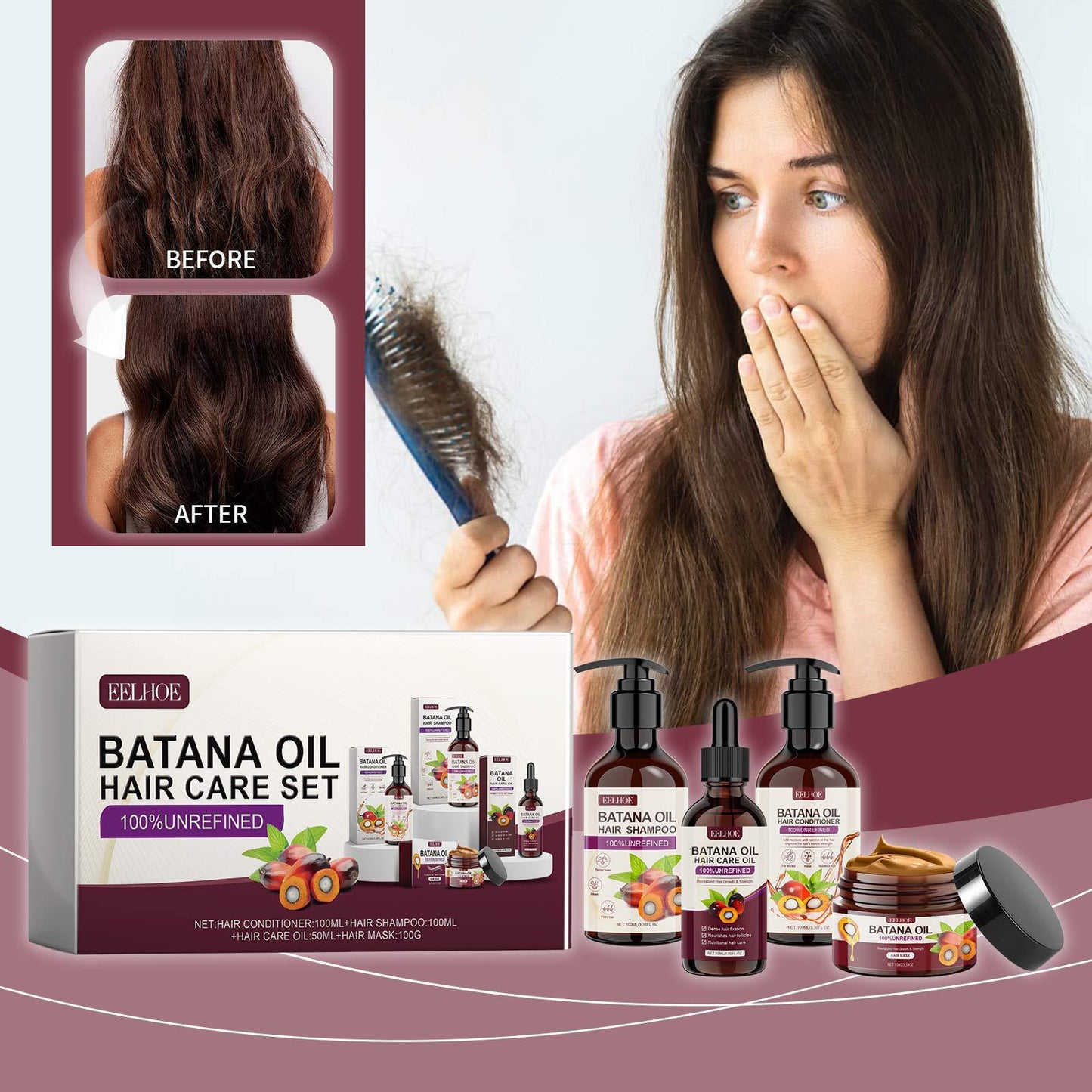 Revitalizing Batana Oil Hair Treatment Collection